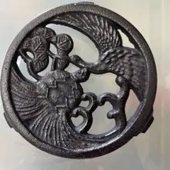 南部鉄器　鍋敷　瓶敷　鶴と亀のサムネイル