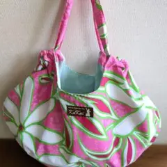 ハワイKuKui ムーンバッグ ピンク美品