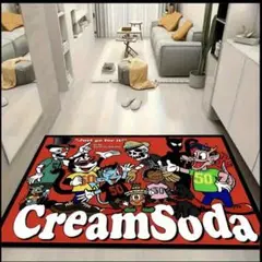 クリームソーダ　CREAM SODA フロアマット　ティミー　ドクロ