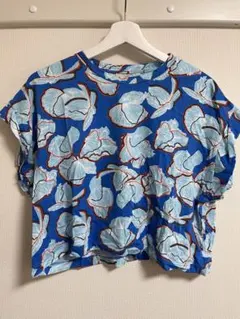 ZARA 花柄 クロップドTシャツ