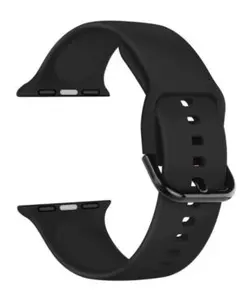 即納 Apple Watch シリコンバンド コンパチブル オールブラック