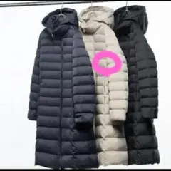 ユニクロ　ウルトラライトダウンロングコート　Мサイズ　 ベージュ　美品