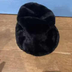 フェイクファー バケットハット ブラック