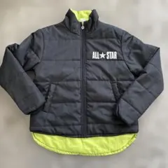 CONVERSE 中綿ジャケット 160 ブラック/ライム　美品