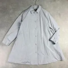 【美品】トクコプルミエヴォル スプリングコート ロンググレージュ 袖 花 刺繍 美品】トクコプルミエヴォル スプリングコート ロンググレージュ