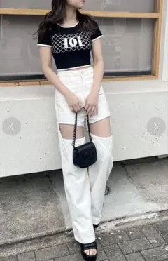 Darich ダーリッチ カットアウトデニムパンツ Mサイズのサムネイル