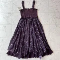 タグ付き✨axes femme 星座柄　シフォンキャミワンピース　Y2K