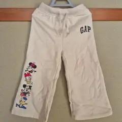 新品未使用　GAP ミッキー パンツ ベージュ 100cm~　裏起毛