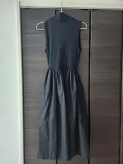 ZARA ブラック ノースリーブ ワンピース S