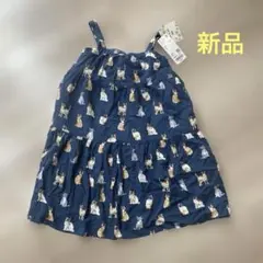 UNIQLO✖️PAUL & JOE 猫柄ノースリーブワンピース 110 新品