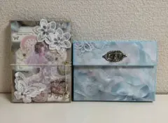 おすそ分けファイル、蛇腹ファイル青色セット♡