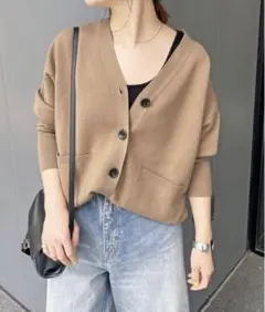 【1度着用のみ美品】 スピックアンドスパン ダブルジャガード ビッグカーディガン Spick & Span（スピックアンドスパン）の「≪追加≫ダブルジャガード