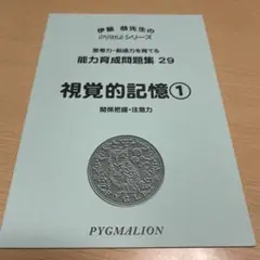 ピグマリオン 問題集 視覚的記憶 1