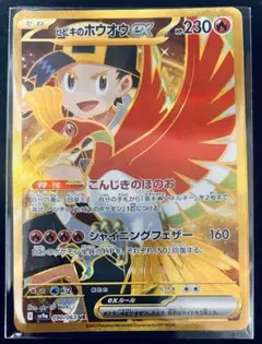 ポケモンカード　ヒビキのホウオウex こんじきのほのお　スリーブ入り