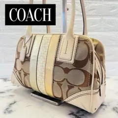 COACH ホーボー ゼブラ柄 スタッズ ワンショルダー アクセサリーポーチ COACH ホーボー ゼブラ柄 スタッズ ワンショルダー アクセサリーポーチ