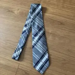 グレー系 チェック柄 ネクタイ