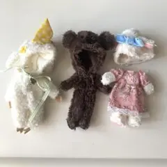 11 プチブライスデフォルトアウトフィット　着ぐるみ3点