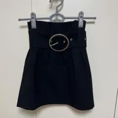 ザラ　ベルト付きミニスカート