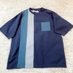 【美品】NOLLEY'S Light　Tシャツ 半袖　ネイビー　Mのサムネイル