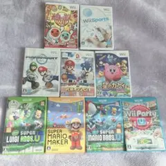 wii.wiiuゲームソフト まとめ売り9本