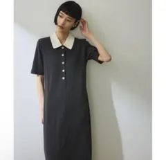ハーフスリーブポロシャツワンピース