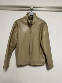 未使用に近い美品　アルマーニ コレツォーニ 革ブルゾン ARMANI EXCHANGE (アルマーニ エクスチェンジ ) フェイクレザー