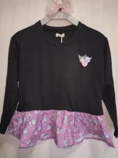 新品サンリオキャラクター フリル付きチュニック 120