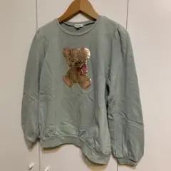 any FAM スパンコールトレーナー 150 グリーン