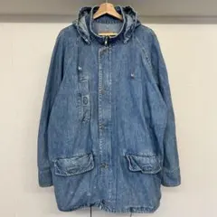 90s OLD GAP デニムジャケット フーデッド L オーバーサイズ 雰囲気