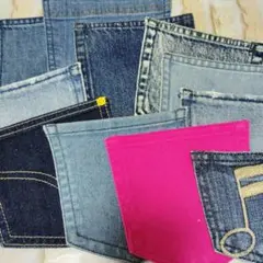 リメイクハギレ ポケット