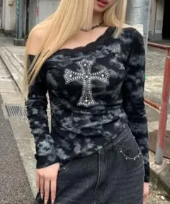 WEGO 十字架 y2k グランジ 半袖