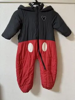 ミッキー　耳付き　ジャンプスーツ　スノーウエア　100cm