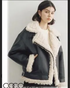 最安値　COCODEALムートンファーコート　ブラック 2025年最新】COCODEAL ムートンコートの人気アイテム - メルカリ