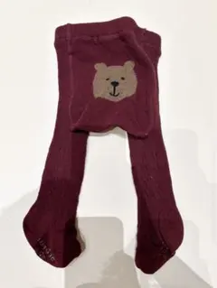 GAP ブラナンベアタイツ しりくま ケツくま 0-12M ボルドー