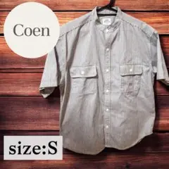 バンドカラー デニム