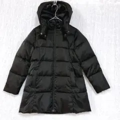 3600 GU ジーユー　キッズ140㎝　ダウンコート　フード付　黒　軽い　防寒