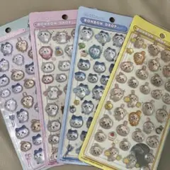 【新品未開封】ちいかわ ハチワレ うさぎ ボンボンドロップシール4点セット