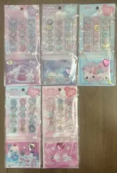 クーリア　キラキラおはじきシール 5枚セット