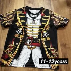 【新品】11-12years 海賊 なりきり Tシャツ 男の子 半袖 ハロウィン