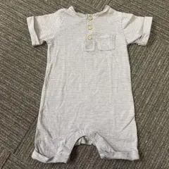 H&M ストライプロンパース 68cm