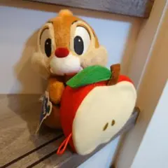 ディズニー チップ ぬいぐるみ リンゴ付き