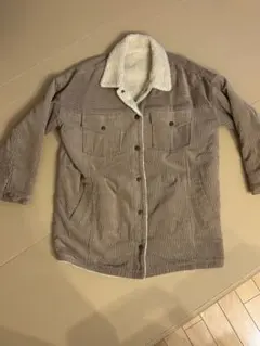 SIMPLICITE コーデュロイ ボアジャケット ベージュ