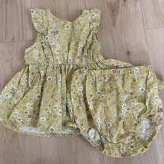 花柄 イエロー ワンピース セットのサムネイル