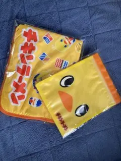 非売品！ひよこちゃん　チキンラーメン冷感ブランケット &ジッパーバッグ