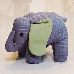 ジムトンプソン　ぞう　ぬいぐるみ　シルク製 Jim Thompson - タイジムトンプソン象ゾウぬいぐるみ シルク