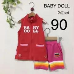 BABY DOLL ワンピース&ショートパンツset 90