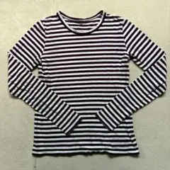 &RC(カレンソロジー) Curensology ボーダー柄ロングTシャツ Fのサムネイル