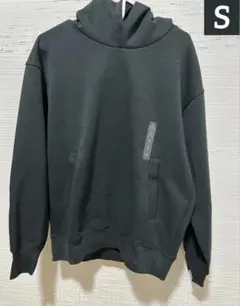 ユニクロ　スウェットオーバーサイズプルパーカ　ダークグリーンS 新品未使用