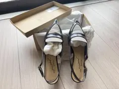 LE TALON 3.5cmポインテッドローファースリングバックパンプス24cm