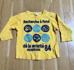 (E)HUSHUSH 長袖Tシャツ イエロー 働く車のサムネイル